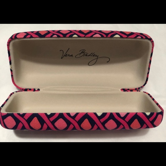 NWOT Vera Bradley Clamshell Lg Sunglasses Case Pink - Picture 2 of 8